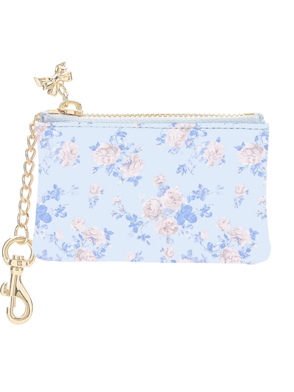 LoveShackFancy Zipper Coin Pouch Whisper Blue , Target